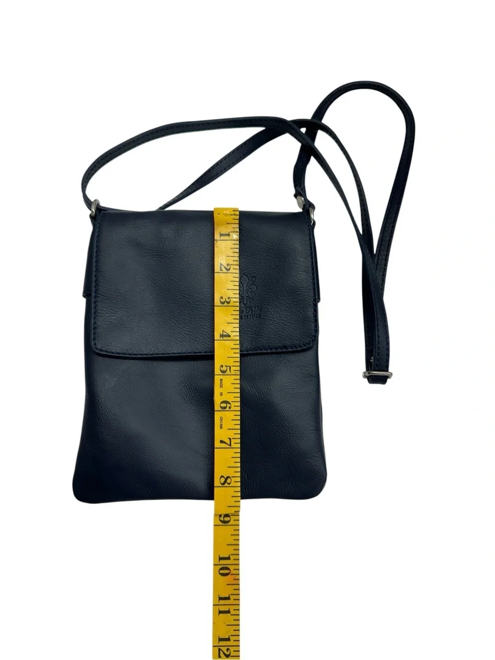 Vera Pelle messenger logo leather